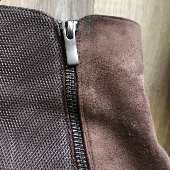 Suede and Leather bootie - Picture 2 of 5